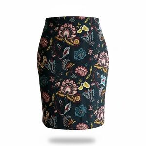 Loft Floral Pencil Skirt
